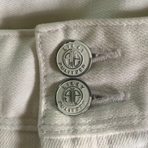 🔥 SOLD 🔥 Lilly Pulitzer White Worth Skinny Mini Jeans - Picture 3 of 8